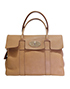 Pocket Bayswater M, &pound;320, Handbags, Tan, Leather, Front view
